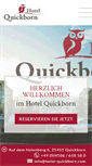 Mobile Screenshot of hotel-quickborn.com